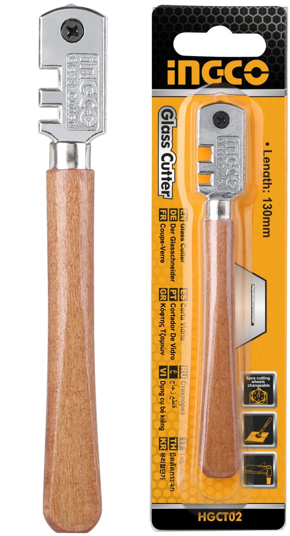Diamant pentru Tăiat Sticlă cu Suport de Lemn+6 Lame