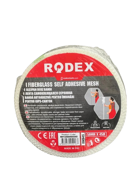 Bandă Autoadezivă din Fibră de Sticlă pentru Gips Carton